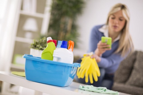 Charity donation and reuse of surplus materials from carpet cleaning